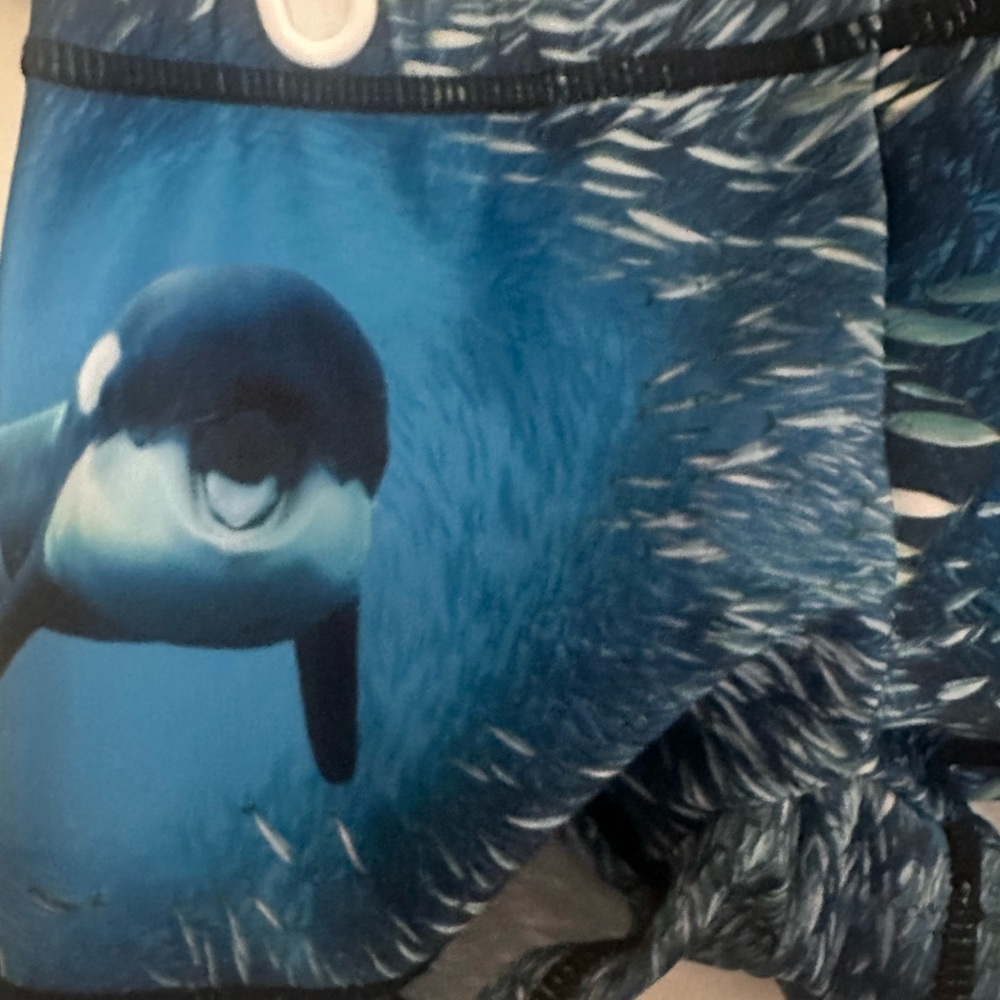 Molo Kids Swim Rashguard - UV protection Blue Ocean Orca - Picture 8 of 14